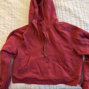 Lululemon Red Scuba Half Zip